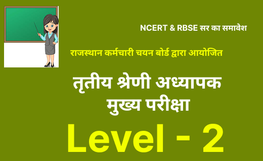 REET Mains 3rd Grade Level-2 Batch-3